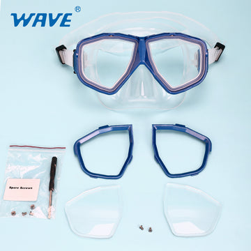 prescription diving goggles Nearsighted Prescription Snorkeling Mask 6 Detachable Lenses Diving Go