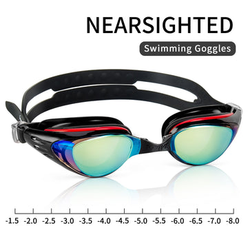 best swimming goggles for glaucoma Wave Prescription Nearsighted Myopia Swim Goggles Glasses Degree Adult